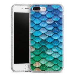 Silicone Glitter Case silver glitter