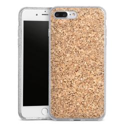 Silicone Glitter Case silver glitter