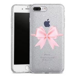 Silicone Glitter Case silver glitter