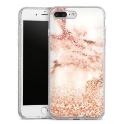 Silicone Glitter Case silver glitter