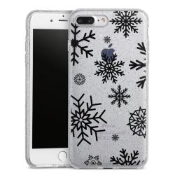 Silicone Glitter Case silver glitter