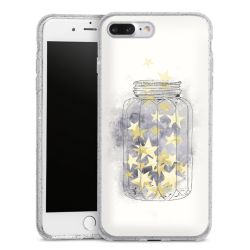 Silicone Glitter Case silver glitter