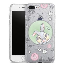 Silicone Glitter Case silver glitter