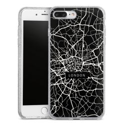 Silicone Glitter Case silver glitter