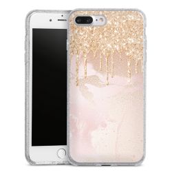 Silicone Glitter Case silver glitter