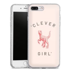 Silicone Glitter Case silver glitter