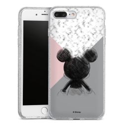 Silicone Glitter Case silver glitter