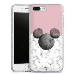 Silicone Glitter Case silver glitter