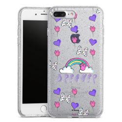 Silicone Glitter Case silver glitter