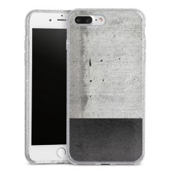 Silicone Glitter Case silver glitter