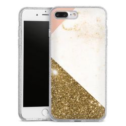 Silicone Glitter Case silver glitter