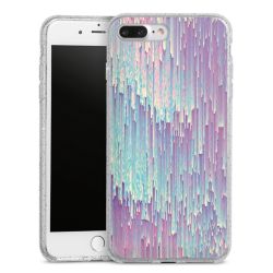 Silicone Glitter Case silver glitter