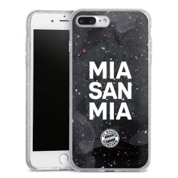 Silicone Glitter Case silver glitter