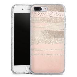 Silicone Glitter Case silver glitter