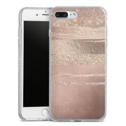 Silicone Glitter Case silver glitter