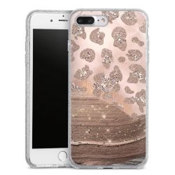 Silicone Glitter Case silver glitter