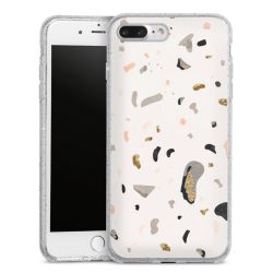 Silicone Glitter Case silver glitter