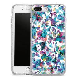 Silicone Glitter Case silver glitter