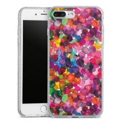 Silicone Glitter Case silver glitter