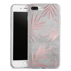 Silicone Glitter Case silver glitter