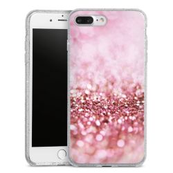 Silicone Glitter Case silver glitter