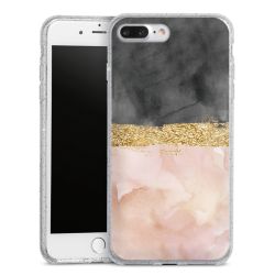 Silicone Glitter Case silver glitter