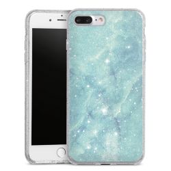 Silicone Glitter Case silver glitter