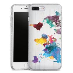 Silicone Glitter Case silver glitter