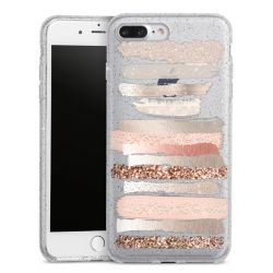 Silicone Glitter Case silver glitter