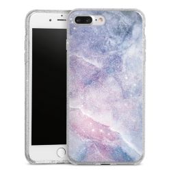 Silicone Glitter Case silver glitter