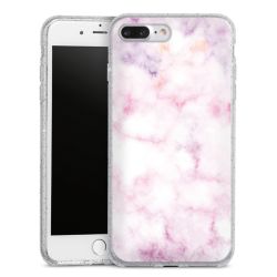 Silicone Glitter Case silver glitter