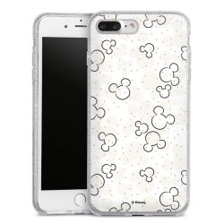 Silicone Glitter Case silver glitter