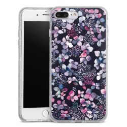 Silicone Glitter Case silver glitter