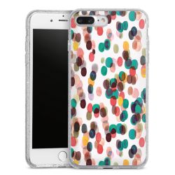 Silicone Glitter Case silver glitter