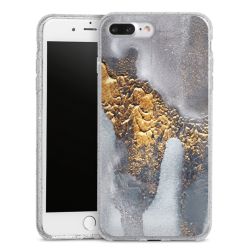 Silicone Glitter Case silver glitter