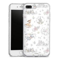 Silicone Glitter Case silver glitter