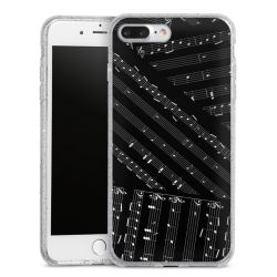 Silicone Glitter Case silver glitter