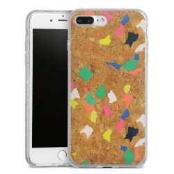 Silicone Glitter Case silver glitter