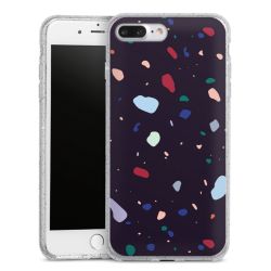 Silicone Glitter Case silver glitter