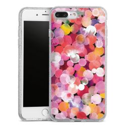 Silicone Glitter Case silver glitter