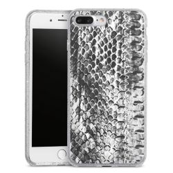 Silicone Glitter Case silver glitter