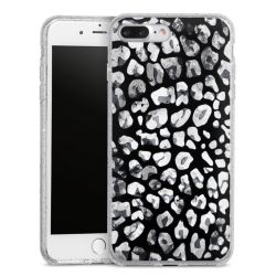 Silicone Glitter Case silver glitter