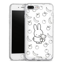 Silicone Glitter Case silver glitter