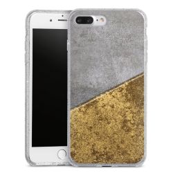 Silicone Glitter Case silver glitter