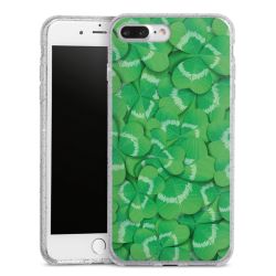 Silicone Glitter Case silver glitter