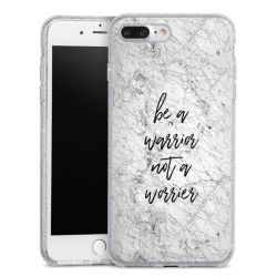 Silicone Glitter Case silver glitter