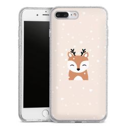 Silicone Glitter Case silver glitter