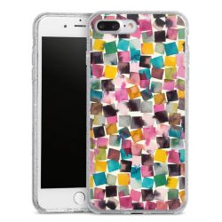 Silicone Glitter Case silver glitter