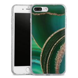 Silicone Glitter Case silver glitter