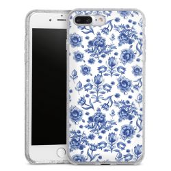 Silicone Glitter Case silver glitter